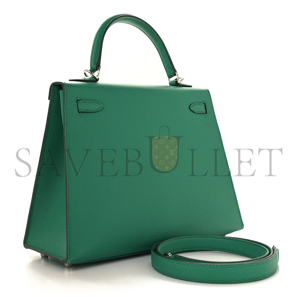 H**mes master epsom kelly 28 ve rt jade (28*22*10cm)